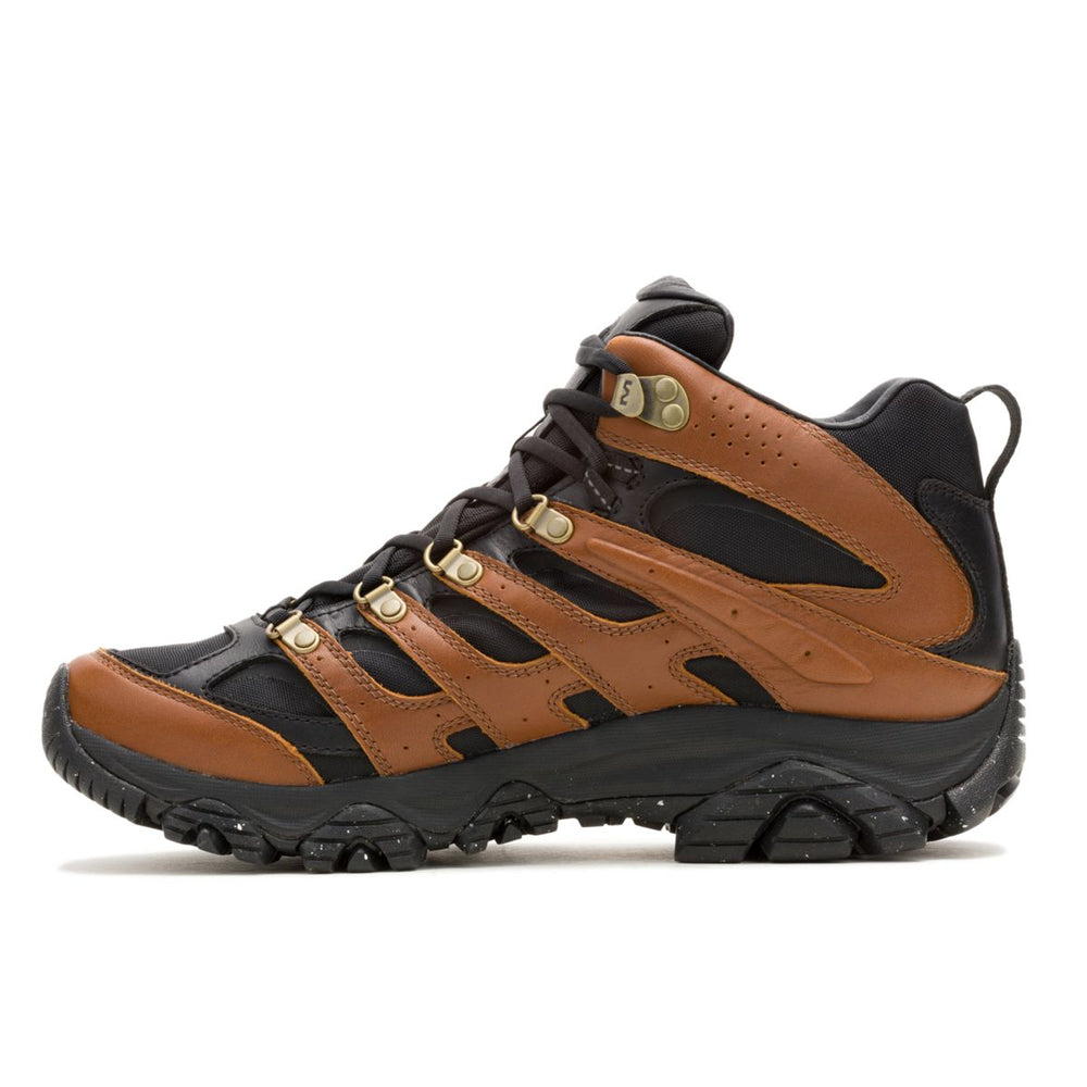 Men - Moab 3 Luxe Leather Mid Waterproof - Boots | Merrell for Sale